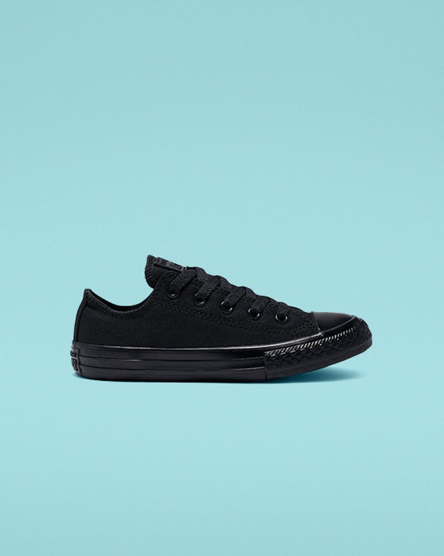 Boys\' Converse Chuck Taylor All Star Classic Low Top Shoes Black | AU 10E6CW